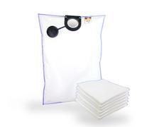MisterVac | Compatible Vacuum Cleaner Bags, Replacement Bags, 5 Pieces Metabo AS 20 L PC, AS 20 M PC