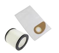 MisterVac Compatible with Professional Vacuum Cleaner Bags, Replacement Bags 5 Pieces + Filter Replacement Filter Nilfisk Buddy II 12 Prof.