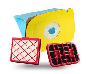 MisterVac | Compatible with Vacuum Cleaner Bags Replacement Bags 10 Pieces + Filter Replacement Filter Replacement Filter + Motor Filter Electrolux-Lux Lux 1 Royal, Classic, D820