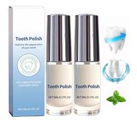 Misthair Tooth Polish, Misthair Tooth Paint, Teeth Whitening Paint for Instant Results, Fast and Effective Teeth Stain Removal, Miraloud White Essence Tooth Paint, Gentle Formula, Easy to Use (2PC)