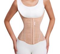 MISTHIN Waist Cincher Trimmer Belt Girdle Workout Shapewear Tummy Control Shaper Waist Trainer for Women, Brown, S