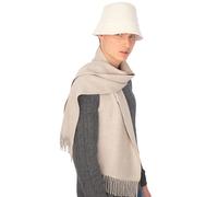 MISTI Warm Winter Scarf for Men and Women | 100% Baby Alpaca | Natural Undyed & Ethically Made in Peru (Chestnut)