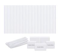 Mistillion 150 PCS 6cm Round Braided Candle Wicks, White Cotton Core Wax Wick Refills for DIY Candle Making, Halloween Christmas Wedding Party Decor