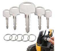 Mistillion 5 Pcs 601 Ignition Keys with Key Rings for Heavy Equipment