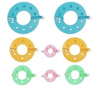 Mistillion 8 Pcs Pompom Makers, 4 Sizes Pom pom Makers, Reusable DIY Fluff Balls Knitting Craft Easy Way to Make Pompoms for Fluff Ball Weaver Needle Craft DIY Wool Knitting Craft Tool Set Decoration