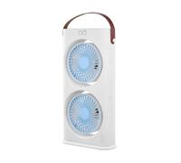 Misting Fan,Double-Ended Spray Water Mist Fan,Dual Head Desktop Fans with LED Night Light,Rechargeable Circulator Fans,Portable Air Cooler for Bedroom Office Travel Camping Blue