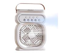 Misting Fan | Personal Rechargeable Misting Fan for Desk,7 Colors Night Light 3 Wind Speeds 450ml Water Tank Cooling Electronics for Camping, Beach, Cruise