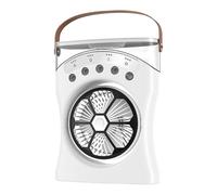 Misting Fan Portable,Rechargeable Water Spraying Desk Fan - 180-Degree Rotatable Quiet Machine Cooling Tool for Teens Students Living Room Bedroom Dorm Study Room