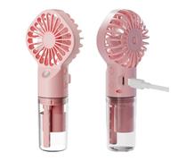 Misting Fan Portable - Small Portable Rechargeable Handheld Fan,4-Speed Adjustable, Water Tank Design, Long Battery Life Mist Spray For Travel, Indoor, Outdoor