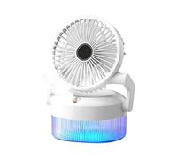 Misting Fan Portable | USB Rechargeable Quiet Cooling - Multifunctional Portable Foldable Fan with Light for Travel Gym Desk Tent Outdoor Garden School Beach