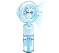 Misting Fan - Small USB Rechargeable Portable Blower Hand Fan