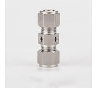 Misting Nozzle, 10PCS 3/8" Quick Connector Straight Joint Nozzles Seat 10/24 UNC High Pressure Misting Cooling System Fittings Tee Connector(Silver,Twohole Joint 120°)