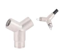 Misting Nozzle Adjustable Brass Atomizing, High Pressure Outdoor Misting Nozzles,3/8in Brass Fittings 2pcs 1/8 Y-Type Base