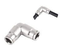 Misting Nozzle Adjustable Brass Atomizing, Misting Nozzle 1/4" Quick Connector High Pressure 10/24 UNC 2pcs Quick-Connect Elbow