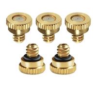 Misting Nozzles 10/24 UNC Mister Brass Misting Nozzles Replacement Low Pressure Atomizing Misting Sprayer Outdoor Cooling Mister System for Patio Outdoor 20 Pieces aperture0.7mm