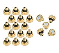 misting Nozzles Brass Low Pressuremisting Atomizing Sprayer for Outdoor Cooling System Greenhouse, Landscaping, 10/24 UNC Orifice (0.004-0.03") (Color : 50pcs, Size : 0.4mm)
