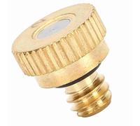 Misting Nozzles Brass Misting Nozzles Replacement Low Pressure Atomizing Misting Sprayer Outdoor Cooling Mister System for Patio Outdoor 10 Pieces aperture0.7mm