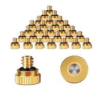 Misting Nozzles for Outdoor Cooling System Outdoor Cooling Nozzle, UNC 10/24 Brass Misting Nozzles 0.012" Orifice (0.3mm), 30 Pcs