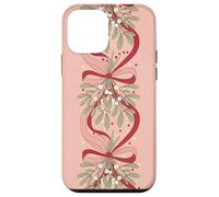Mistletoe Bows Romantic Christmas Holiday Kisses Case for iPhone 12 mini