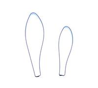 Mistletoe Leaf - Stainless Steel Sugarcraft Cutters - Set of Two Cutters 47x13mm and 37x10mm - Valley Cutter Company - Sugarcraft, Cake Decorating, Polymer and Precious Metal Clay