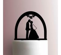 Mistletoe WeddingAcrylic Cake Topper 3mm Thick Premium Laser Cut Cake Decoration for Birthday, Wedding, Baby Shower & Party Cakes Durable Reusable