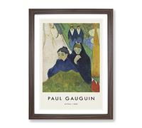 Mistral By Paul Gauguin Exhibition Museum Painting Framed Print | A4 Walnut Framed Wall Art | Ready to Hang | Modern Historical Picture | Living Room Bedroom Lounge Office