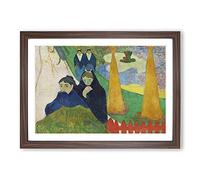 Mistral by Paul Gauguin Framed Print | A2 Walnut Framed Wall Art | Ready to Hang | Modern Nature Picture | Living Room Bedroom Lounge Office