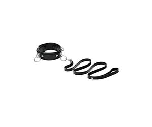 Mistress by Isabella Sinclaire Isabella Sinclaire 3 Ring Leather Collar with Leash