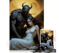 Mistress of Nightmares, Angel And Demon 1000 Piece Jigsaw Puzzles for Teenagers Sharp Brain Vivid Hue Family Pastime (50x75cm)