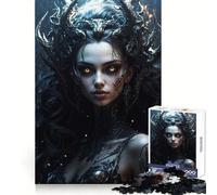 Mistress of The Night 1000 Pieces Jigsaws Adults Puzzles Gifts Anxiety Relief Snug Connection Fun Hobby Wall Display (50x75cm)