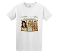 MISTT WOPII Men's Atomic Kitten Cotton T Shirt White XXL
