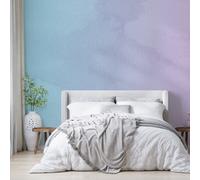 Misty Blue & Purple Gradient Wallpaper Mural - Peel & Stick Wallpaper - Size Large (500 X 265 Cm)