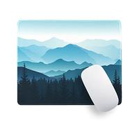 Misty Forest Mouse Pad Small Mousepad Large Gaming Mouse Pad with Stitched Edge Desk Pad for Wireless Mouse Mat 10.2×8.3×0.12 Inch Laptop Computer Mouse Mat Non-Slip Rubber Base Office Working Travel