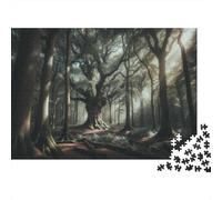 Misty Forest Pathway Jigsaw Puzzle for Adults, 1000 Pieces, 38x26cm/1000pcs; White Card with A Low-dust Finish; A Calm After-work Activity