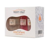 Misty Isle Miniature Gin Gift Set from Isle of Skye Distillers | 3 x 5cl | 1x Classically Aromatic 41.5% ABV | 1x Fruity & Floral 41.5% ABV | x1 Salty & Sweet 42% ABV | The Spirit of Skye
