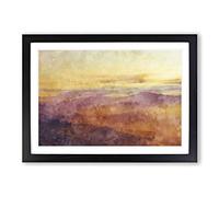 Misty Mountains in Pisa Italy Painting Framed Print | A2 Black Framed Wall Art | Ready to Hang | Modern Landscape Picture | Living Room Bedroom Lounge Office