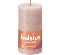 Misty Pink Bolsius Rustic Shine Pillar Candle (130 x 68 mm)
