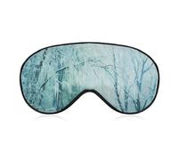 Misty Rime Winter Forests Sleep Eye Mask Night Shade Cover Soft Adjustable for Travel Naps