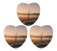Misty Sunrise Car Air Freshener, 3 Pcs Love form Hanging Air Freshener Cards, Long Lasting Fragrance Scented Cards for Car, Home, Office Black-style