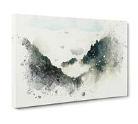 Misty Tatra Mountains In Slovakia Canvas Print | Gallery Wrapped 30mm Frame Wall Art | 20x14 inches | Ready to Hang | Modern Landscape Picture | Living Room Bedroom Lounge Office