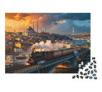 Misty Valley 1000 Piece Jigsaw Puzzles Recycled British Countryside Puzzle for Elderly Puzzle Game Props for Family And Friends Birthdays Great Gift 70x50cm/1000pcs