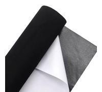 mistybabes 1 Roll Black Velvet Fabric, 40 x 200cm Faux Suede Self Adhesive Microfiber Fabric for Cockpit Interior Car Dashboard Furniture Jewelry Drawer DIY Repair (Black)
