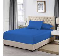 MistyMorning Extra Deep 16''/40Cm King Size Fitted Sheets 152X198Cm, Egyptian Cotton 200 Thread Count