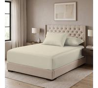 MistyMorning Extra Deep 16''/40Cm Small Double Fitted Sheet 120X190Cm, Egyptian Cotton 200 Thread Count