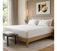 MistyMorning Small Double Fitted Sheet 12"/30cm Deep, All Around Elastic Bed Sheet, Soft & Premium Brushed Microfibre Bedding OEKO-TEX Certified, Anti Shrink & Fade Resistant (White, Small Double)