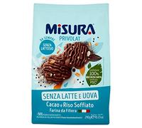 Misura Privolat Biscuits Cookies with Puffed Rice & Cacao 250g No Milk or Eggs! No Palm Oil! Health Food!