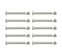 MISUVRSE 10 Pcs Luggage Wheel Repair Rivets 30/35/40/45/50mm Inner Hexagon Screw Nails Rivets Metal Screws For Repairing