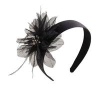 MISUVRSE 1920s Flower Headband For Women Flapper Headpiece Accessories For Cosplay Party Elegant Beading Feathered Headband Fascinator Hats For Women Bulk