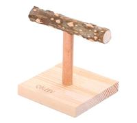 MISUVRSE Bird Perch Table Stand Natural Wood Branch T-shape Bar Grinding Training Toy For Cockatiels Conures Budgies Love Birds Bird Perches Natural Wood