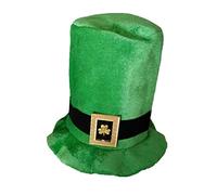 MISUVRSE Irish Leprechaun Hat Green Top Patrick Day Shamrock Green Leprechaun Magician Top Shamrock Hat